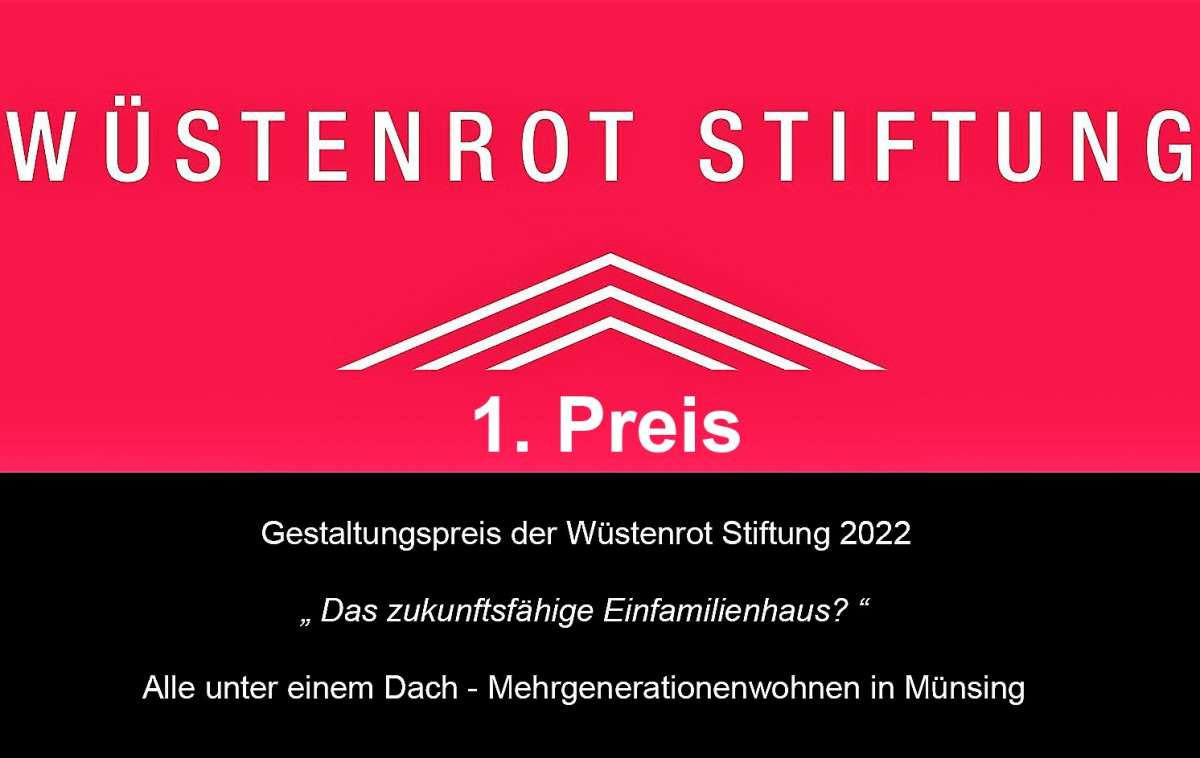 2022 Gestaltungspreis Wüstenrot Stiftung - 1. Preis