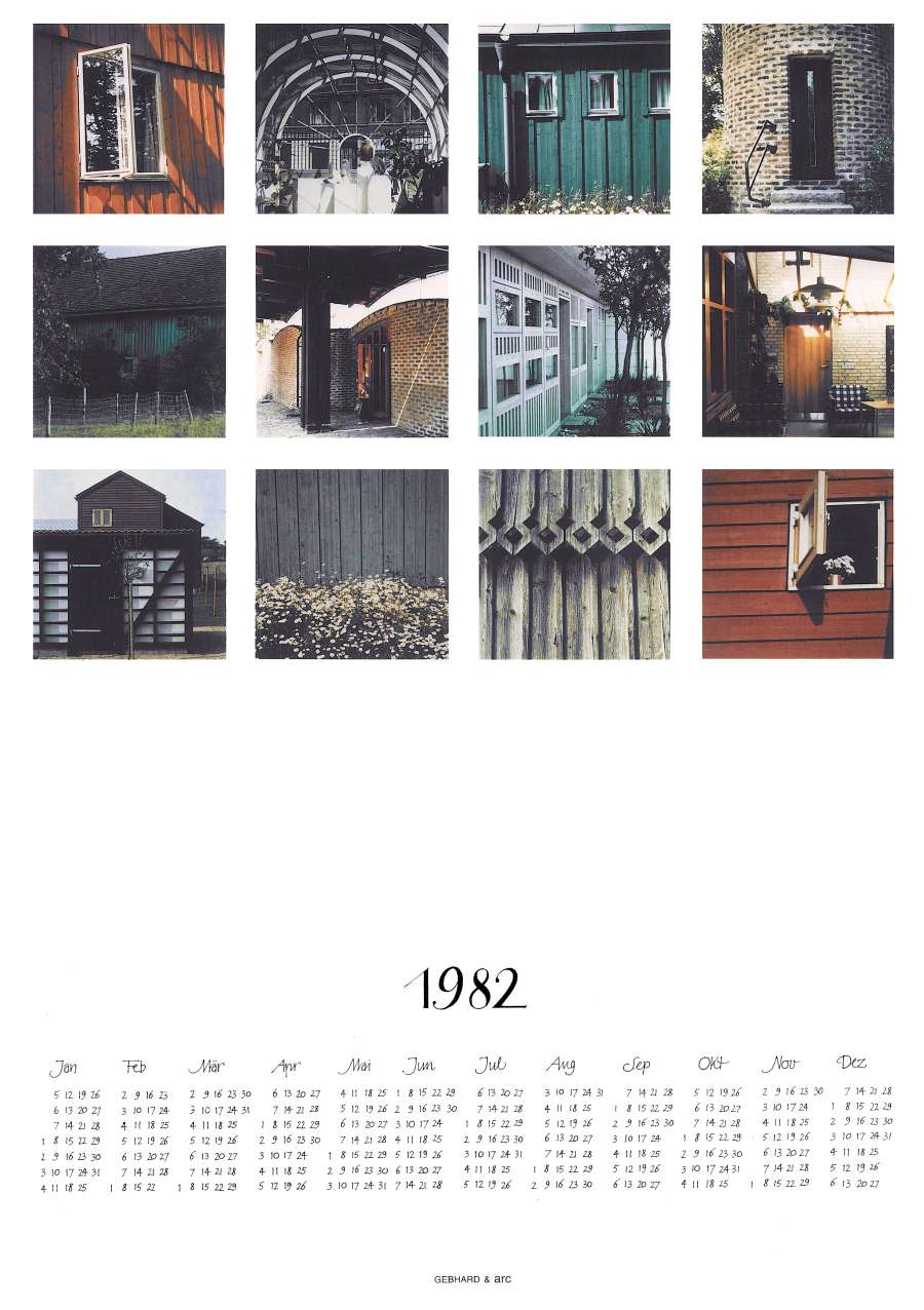 Arc Kalender 1982 Gebhard&arc